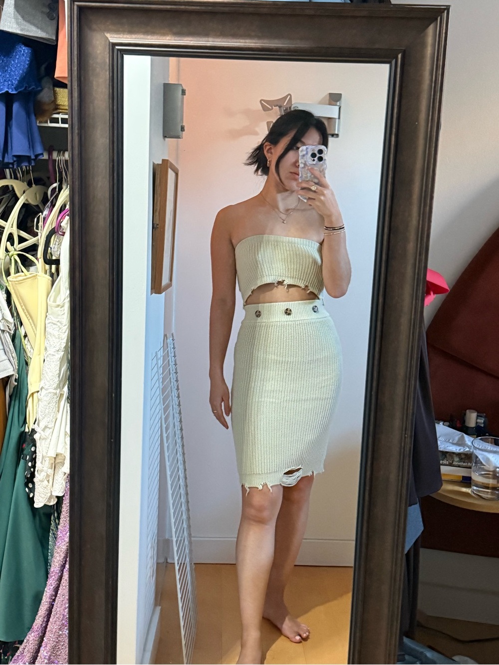 SER.O.YA mint green knit set